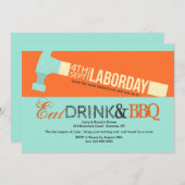 労働日ハンマー招待状 招待状 (正面/裏面)