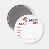 労働日バン –  マグネット (正面/裏面)