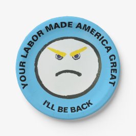 労働日パーティープレート ペーパープレート