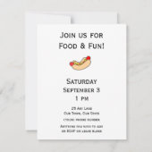 労働日パーティー招待状 招待状 (裏面)