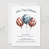 労働日パーティー 招待状 (正面)