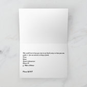 労働日ビーチパーティの招待状 招待状 (内部)