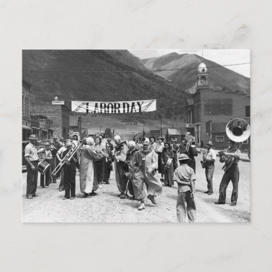 労働日ピエロ, 1940 ポストカード (正面)