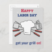 労働日ホリデイ シーズンポストカード (正面/裏面)