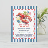 労働日ロブスター沸騰招待状 – 愛国的 招待状 (スタンド正面)