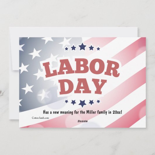 労働日写真誕生の発表 シーズンカード (裏面)