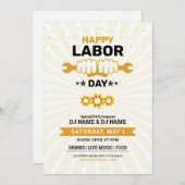 労働日国際的チラシ 招待状 (正面/裏面)