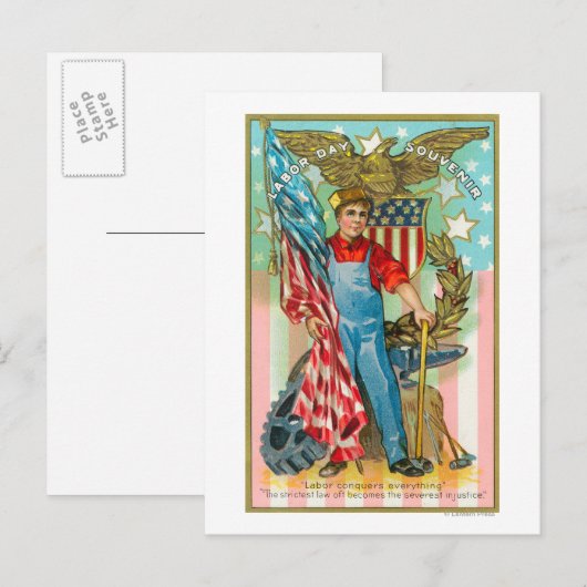 労働日土産 ポストカード (正面/裏面)