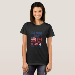 労働日女子スポーツTシャツ🇺🇸🇨🇦 Tシャツ