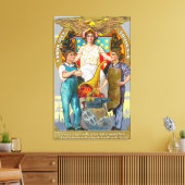 労働日女性法務の土産労働者 キャンバスプリント (インサイチュ (リビング))