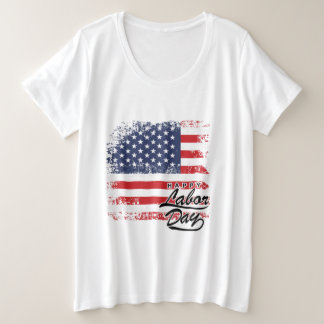 労働日女性用プラスサイズ基本Tシャツ プラスサイズTシャツ