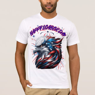 労働日愛国的な幸せ Tシャツ