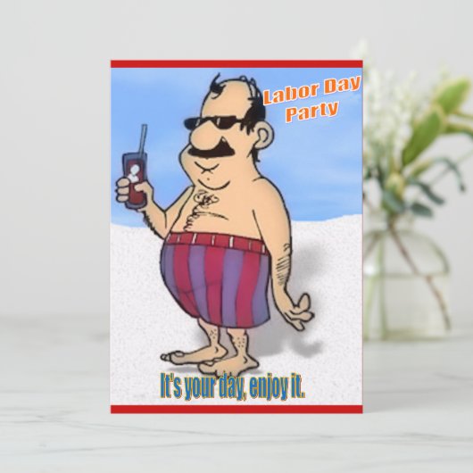 労働日招待状 招待状 (スタンド正面)