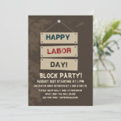 労働日標識招待状 招待状 (スタンド正面)