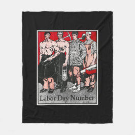 労働日番号別エドワードペンフィールドノートブック フリースブランケット