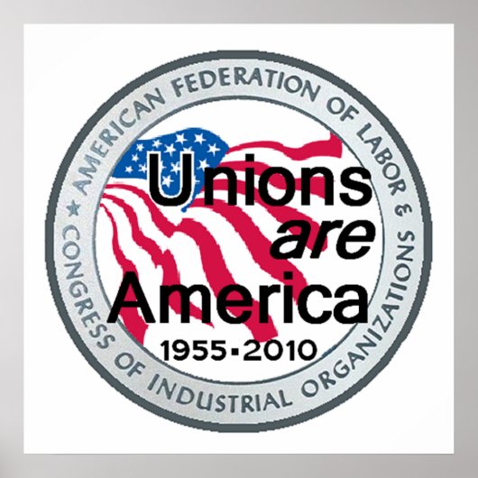 労働日組合POSTERプリント ポスター (正面)