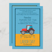 労働日車両招待状 招待状 (正面/裏面)