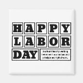 労働日2023 マグネット (正面)