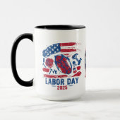 労働日2025スポーツマグカップ – ワーク懸命遊懸命 マグカップ (左)