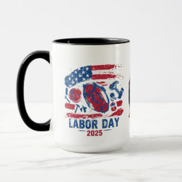 労働日2025スポーツマグカップ – ワーク懸命遊懸命 マグカップ