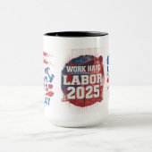 労働日2025スポーツマグカップ – ワーク懸命遊懸命 マグカップ (中央)