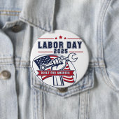 労働日2025年米国拳 缶バッジ (インサイチュ)