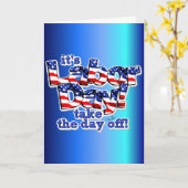 労働日 カード (黄色い花)