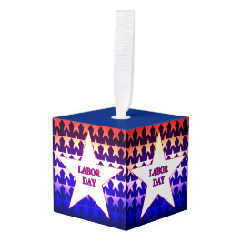 労働日 キューブオーナメント