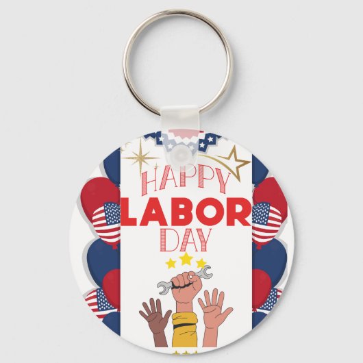 労働日 キーホルダー (裏面)