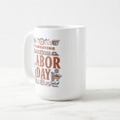 労働日 コーヒーマグカップ (正面左)