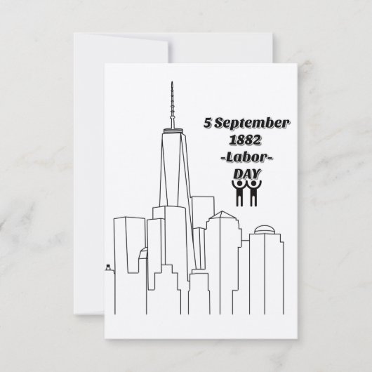 労働日 サンキューカード (正面)