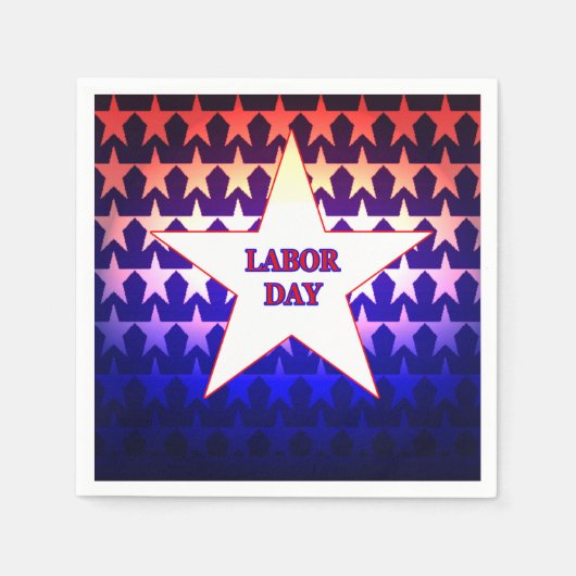 労働日 スタンダードカクテルナプキン (正面)