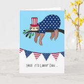 労働日 – スロッおもしろいスリラックスズ カード (黄色い花)