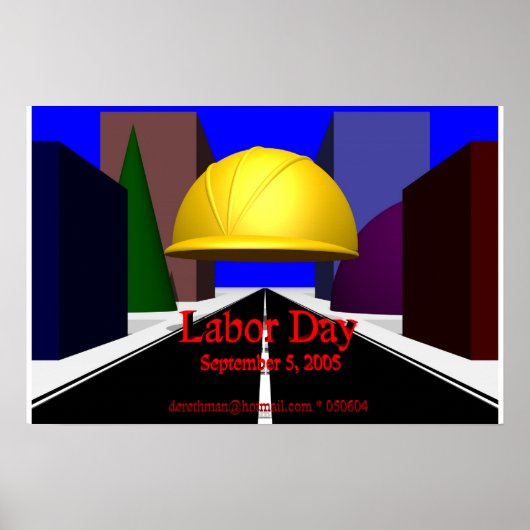 労働日(プリント) ポスター (正面)