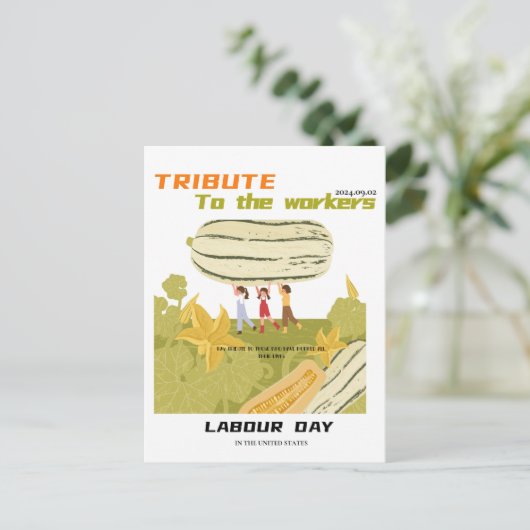 労働日 ポストカード (スタンド正面)