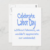 労働日 ポストカード (正面/裏面)