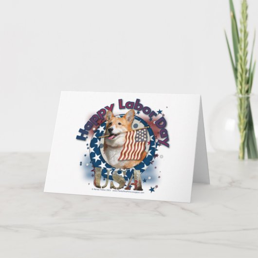 労働日 – 国旗を振る – Corgi – オーウェン カード (正面)