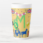 労働日 – 英国のテーマ-お祝いギフト カフェラテマグ (正面)