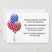 労働日BBQパーティの招待状 招待状 (裏面)