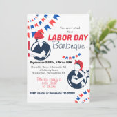 労働日BBQパーティー労働者の愛国心 招待状 (スタンド正面)