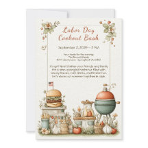 労働日BBQ赤と青