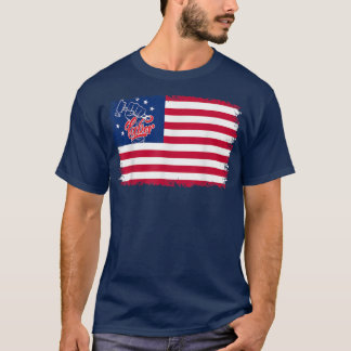 労働日Betsy Ross American Flag Workers Labor L Tシャツ