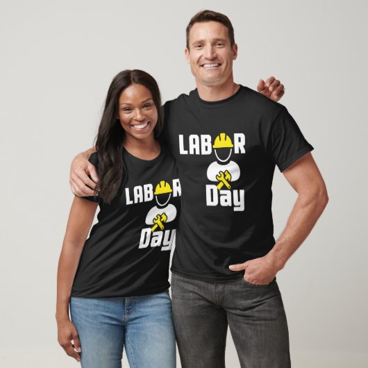 労働日Happy Union Worker Engineer Tools Tシャツ (ユニセックス)