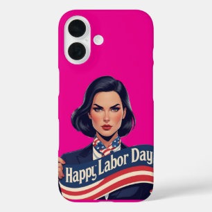 労働日iPhone 16ケース – 彼女のための愛国的な贈り物 iPhone 16ケース
