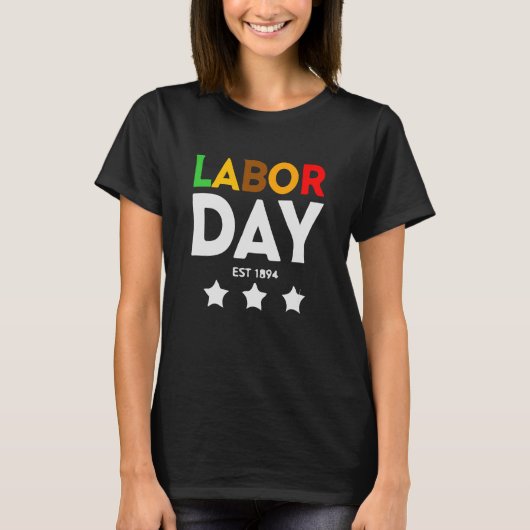 労働日Tシャツユニークデザイン Tシャツ (正面)