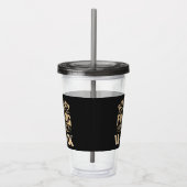 労働生まれ強制された魚へのヴィンテージ アクリルタンブラー (右)