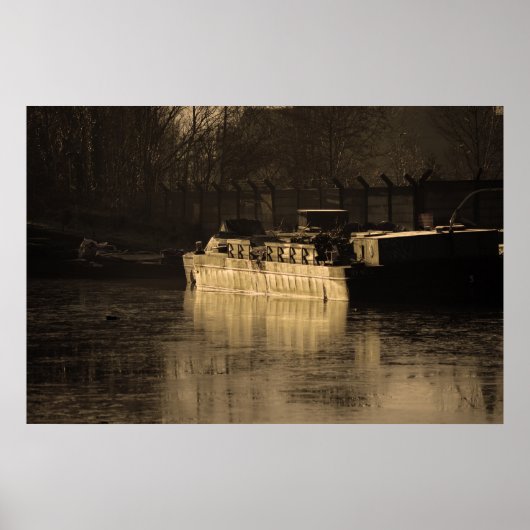 労働用のはしけ ポスター (正面)