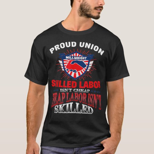 労働用ユニオンミルライトT誇りを持ったシャツ  Tシャツ (正面)
