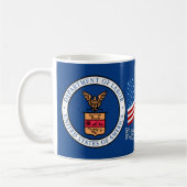 労働省マグ退職した省 コーヒーマグカップ (左)