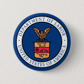 労働省 缶バッジ (正面)